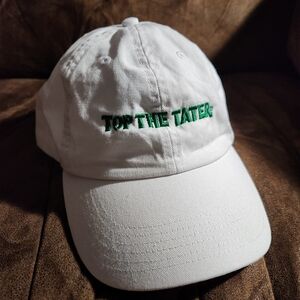 Champion White Cap with Green Embroidery